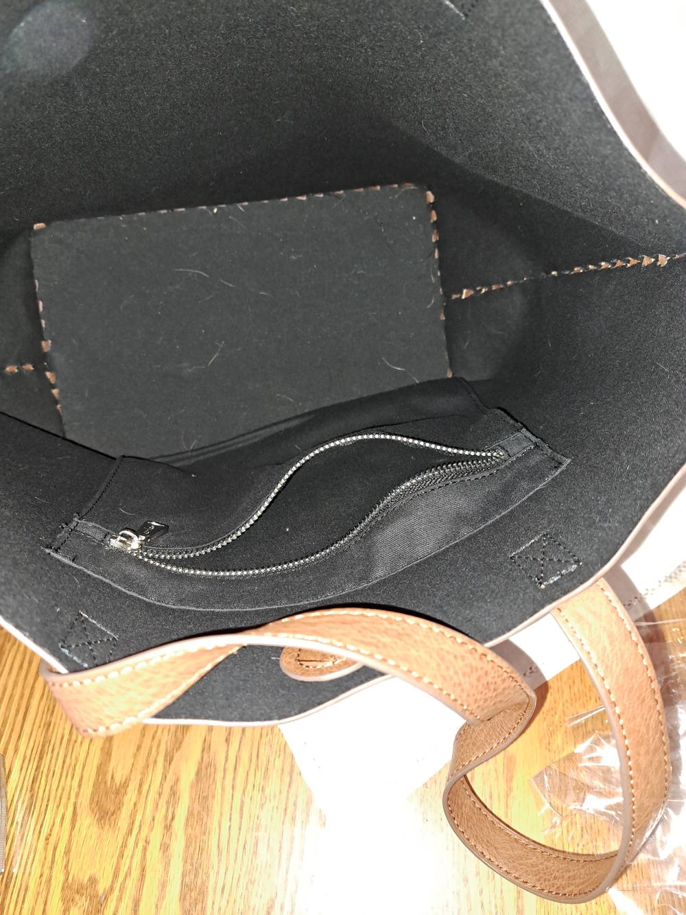 Everyday Casual Brown Leather Tote - Picture 2 of 8